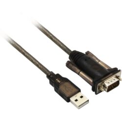 Adaptateur USB vers port série RS-232, configuration visible