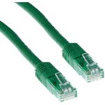 INTRONICS - ACT Green 1.5 meter LSZH U/UTP CAT6A patch cable with RJ45 connectors - IB1451