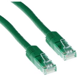 INTRONICS - ACT Green 1.5 meter LSZH U/UTP CAT6A patch cable with RJ45 connectors - IB1451