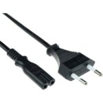 INTRONICS - ACT Powercord Euro male - C7 female black 3 m - AK5242