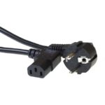 INTRONICS - ACT Powercord mains connector CEE7/7 male (angled) - C13 (angled) 2.00 m - AK5018