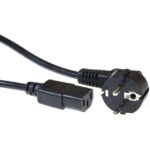 INTRONICS - ACT Powercord mains connector CEE7/7 male (angled) - C13 black 10.00 m - AK5127