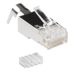 Détails visibles de Connecteur RJ45 blindé Cat6A pour câble rond pour Connectique réseau