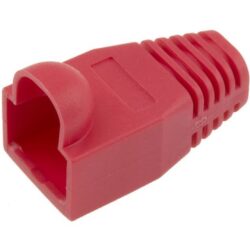 Détails visibles de Manchon de protection RJ45 rouge 6,5 mm pour Connectique réseau