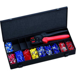 Détails visibles de Coffret cosses isolées avec pince à sertir 1,5-6 mm² pour Cosses de câble
