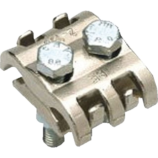 Intercable tools Raccord à griffes 151849 Raccord à griffes en bronze pour conducteurs 10 à 50 mm² avec deux boulons hexagonaux