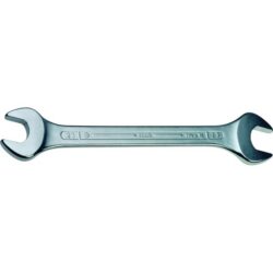 Détails visibles de Clé plate double 16x17 mm DIN 3110 longueur 203 mm pour Clé à molette