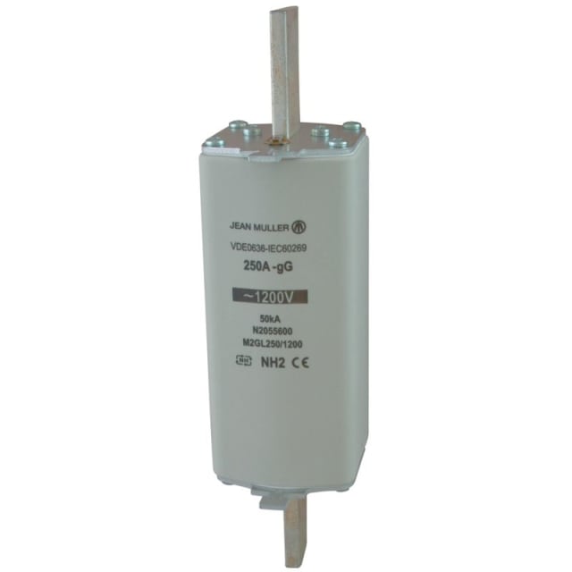 Jean-Muller - FUSIBLE NH GG 1200V 2A M2GL2/1200 - N2050900 Jean-Muller - FUSIBLE NH GG 1200V 2A M2GL2/1200 - N2050900
