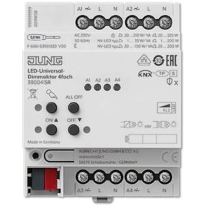 Jung - Actionneur télévariateur KNX universel LED 4-voies - 390041SR