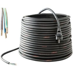 Cordon d'alimentation 3G1 3 m avec fiche, configuration visible