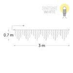 KERSTVERLICHTING - Icicle LED rubber 3x0