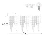KERSTVERLICHTING - Icicle LED rubber 3x1