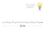 KERSTVERLICHTING - Poplight LED rubber 12m 480L (48FL) warm white 37W 5 conn (bl wire) exc pwr cab - POP-FL-RNP-12-230V-B-UW