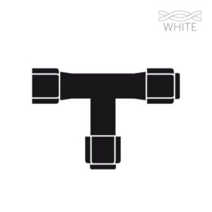 Connecteur en T blanc pour raccordement Simply Connect EC-T-W