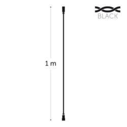 Détails visibles de Rallonge électrique 1 m noire 1800 W Simply Connect pour Rallonges électriques