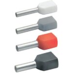 KLAUKE - Douille terminale isolée cuivre pour 2 conducteurs 2X16mm² 14mm - 877/14