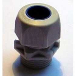 Presse-étoupe gris métrique M20, configuration visible