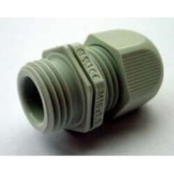 Presse-étoupe polyamide IP68 M20 gris clair, configuration visible