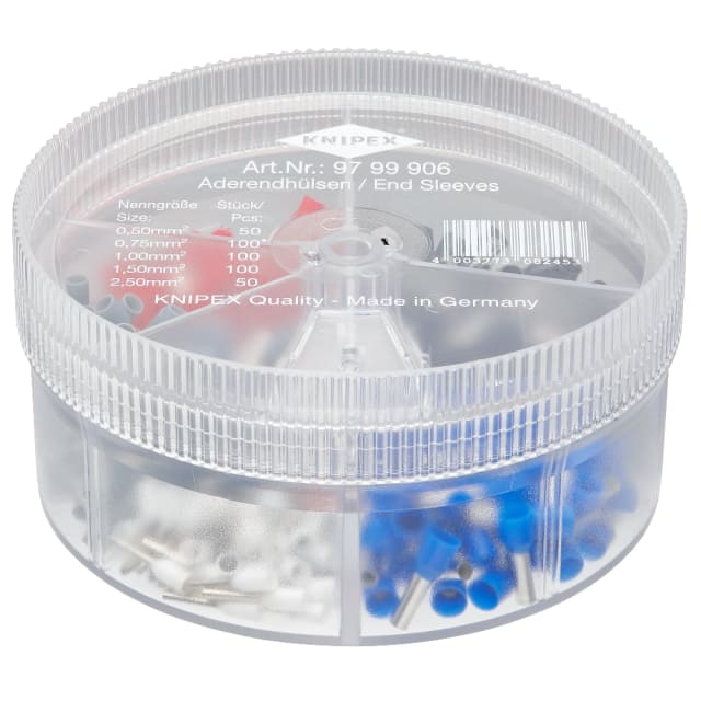 KNIPEX - Boîtier d'assortiment avec embouts de câbles isolés KNIPEX - Boîtier d'assortiment avec embouts de câbles isolés