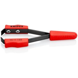 Brucelles à dénuder pour fil émaillé 0,6 mm avec manches rouges et becs noirs