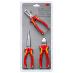 KNIPEX - Jeu électrique de 3 pinces VDE (11 06 160 + 70 06 160 + 26 16 200) - 00 31 30 BK V03