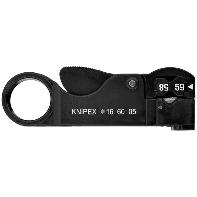 KNIPEX - Outil à dégainer pour câble coax RG 58 / RG 59 / RG 62 KNIPEX - Outil à dégainer pour câble coax RG 58 / RG 59 / RG 62
