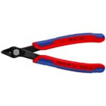 Pince coupante de précision noire et rouge de 125 mm avec poignées bi matière