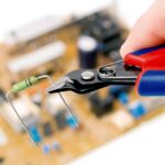 Pince coupante électronique 125 mm à bec fin pour fils et composants électroniques