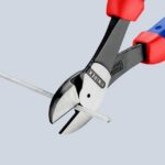KNIPEX - Pince coupante de côté forte démultipl., polie + gaine bi-matière, 250mm - 74 02 250 – Image 7