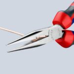 KNIPEX - Pince pour téléphone à becs demi-ronds, chromée + gaines bi-matière, 160mm - 29 25 160 – Image 5