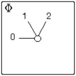 Détails visibles de Commutateur rotatif 3 positions 1 pôle 20A IP66 pour Commutateurs industriels