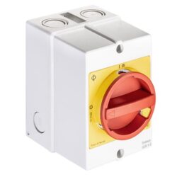 KRAUS & NAIMER - Ar. Urg. - 4P 0-1 25A IP66/67 Man.Cadenas 1NO/1NF - 70025147