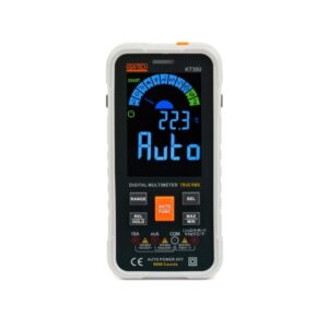 Multimètre numérique automatique TRMS avec écran LCD rétroéclairé affichant Auto et mesure 22,3