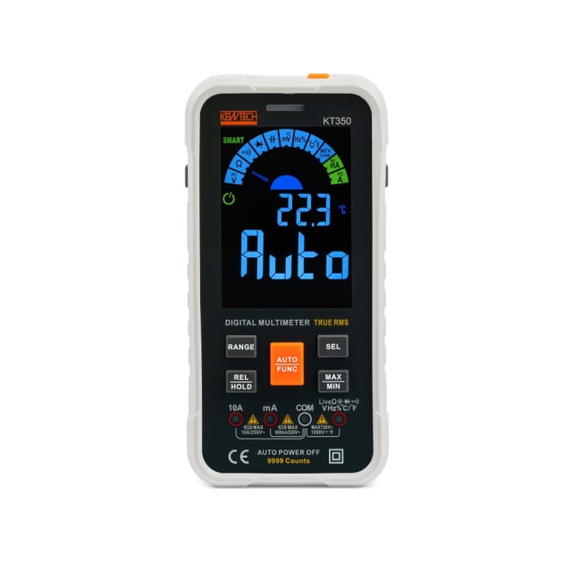 KYORITSU Multimètre numérique automatique TRMS Multimètre numérique automatique TRMS avec écran LCD rétroéclairé affichant Auto et mesure 22,3