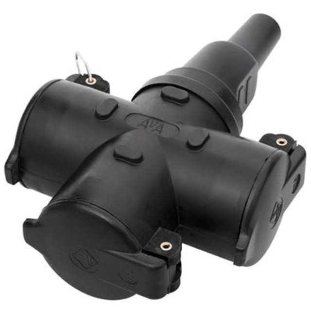 Kalthoff - Fiche domino caoutchouc 3x 10/16A 250V avec terre - 0353GU Kalthoff - Fiche domino caoutchouc 3x 10/16A 250V avec terre - 0353GU