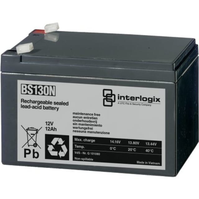 Kidde Commercial - Batterie 12V - 12 Ah (141x99x95mm) VDS: G 101080 - BS130N Kidde Commercial - Batterie 12V - 12 Ah (141x99x95mm) VDS: G 101080 - BS130N