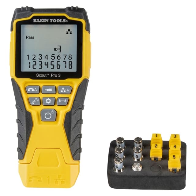Klein Tools - SCOUTPRO 3 VDV Testeur avec 5 modules de distance - A81000254 Klein Tools - SCOUTPRO 3 VDV Testeur avec 5 modules de distance - A81000254