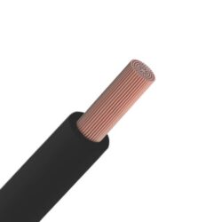 Fil souple monoconducteur noir 0,25 mm², configuration visible