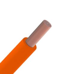 Câble monoconducteur souple orange 0,25 mm², configuration visible