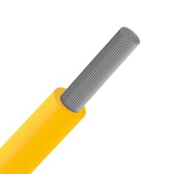 Détails visibles de Fil électrique souple PVC étamé jaune 0,5 mm² pour Fils électriques