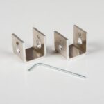 LEDLAB - LEDPROFILE small wall fixation clip set up-down - 2 pièces - alu - LEDPWALBALUMSET