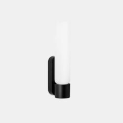 Applique murale LED IP44 noire blanc chaud, configuration visible