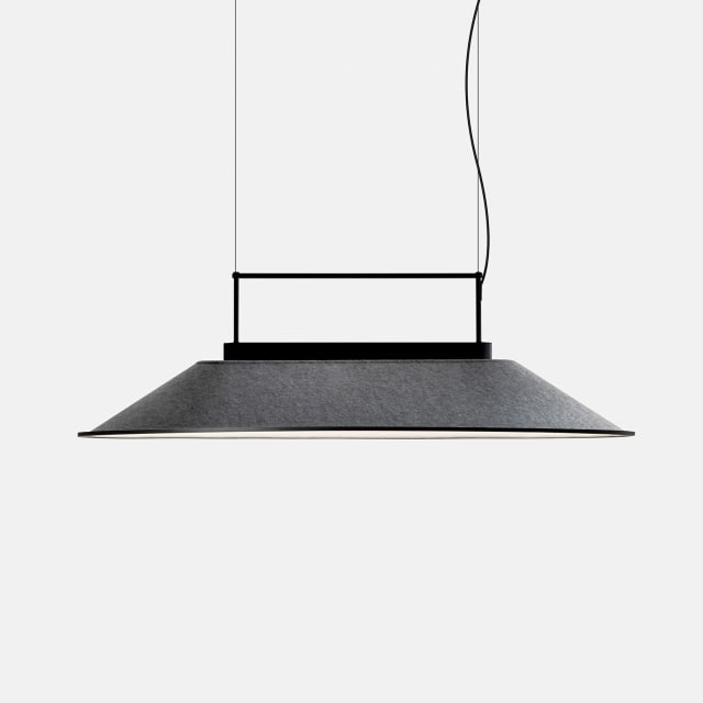 Suspension LED Shoemaker 1204 mm 49W 2700K noir gris – Image 1