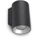 LEDS-C4 - Structure IP55 Cosmos Wall Fixture ø106 One Emission Aluminium Urban grey IK06 - 05-9952-Z5-CL