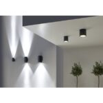 LEDS-C4 - Structure IP55 Cosmos Wall Fixture ø106 One Emission Aluminium Urban grey IK06 - 05-9952-Z5-CL – Image 3