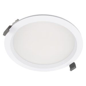 Downlight LED encastrable rond blanc opale 30W D200 IP44 940