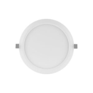 Downlight LED rond extra plat blanc 18 W 4000 K avec collerettes latérales