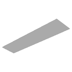 Détails visibles de Dalle LED encastrable 33W 4000K UGR19 295x1195 mm pour Panneaux LED