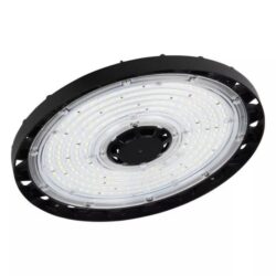 Suspension industrielle LED circulaire noire 87W IP65 110 degrés 840