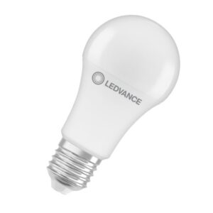 Ampoule LED E27 13W blanc chaud dépolie corps blanc culot à vis E27